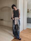 Flee Heart Pigment Sleeveless