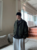 High-neck Crop Nylon Jacket