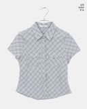 Moku Check Slim Pocket Short Sleeve Shirt