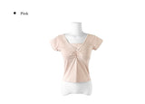Palmer Shirring Ribbon Short Sleeve T-shirt