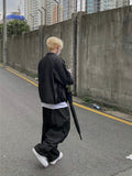 Washed denim blouson jacket