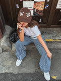 Builder Stripe Carpenter Denim Pants