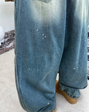 Ravid Balloon Track Denim Pants