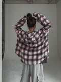Naming Big Hood Checkered Shirt