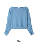 Kane Star Off-Shoulder Sweatshirt