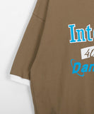 [unisex] Duffille Color Matching Printed Over Short Sleeve Tee
