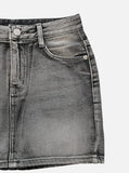 Vintage brushed denim skirt