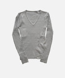 Flynn V-neck button knit