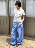 DRAPE LAYERED COLLAR TEE