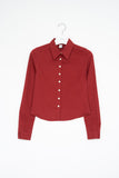 (W) Rose Cotton Snap Shirt