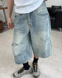 Patton Cut Bermuda Denim Pants