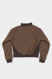 Shearling boucle zip-up blouson