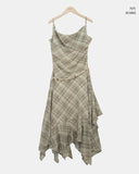 Kyuren Check Sleeveless Long One Piece