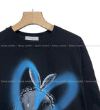 Bullet heart rabbit short sleeve T-shirt