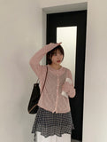 Makyu See-through Summer Round Knit Cardigan