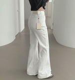 -3kg Span Semi-Bootcut Long Denim Pants