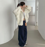Banding Semi Wide 4-Season Cotton Pants