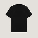 Week Diagonal Cut Half-Neck Short Sleeve Knit