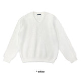 ANGORA V-NECK OVER KNIT