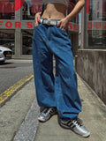 B-point balloon denim pants