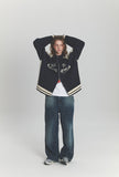 [2-WAY] Curved Block Knit Zip-Up