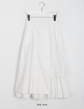 Nika Cotton Unbalanced Long Skirt