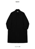 Urban oversize long balmacan coat