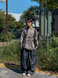 Natey Raw Edge Balloon Denim Pants