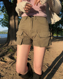 Luin Eyelet Cargo Shorts