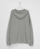 [unisex] Homgo Punching Over Hood Knit Zip-up