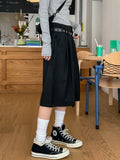 Poly Stripe Bermuda Slacks (+Belt Set)