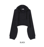 Fran Soft Wool Crop Knit Hoodie