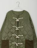 Morinve quilted toggle padded jumper