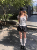 Ritin Pleated Newsboy Cap