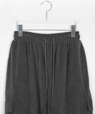 [BAONHAUS] Pomp corduroy cargo banding pants