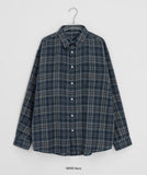 [Unisex] Gindoco Vintage Brushed Check Over Shirt