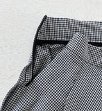 Rebel Check Banding Flare Long Skirt