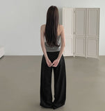 Cooling Summer Cut Tencel Banding Long Wide Cotton Pants