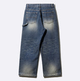 Hold Double Knee Wide Denim Pants