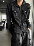 Pigment Long Sleeve Line Hood Zip-up