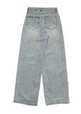 Chewy Washed Denim Wide Pants