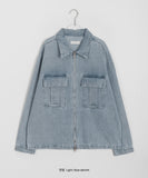 [unisex] Tinmi Two Way Denim Collar Over Jacket