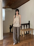 Elo Summer Fabric Banding Long Wide Pants