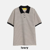 Belu Stripe Collar Short Sleeve T-shirt