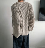 Mesh warmer round knit