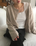 Knots Wrap Button Knit Cardigan