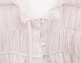 Hakim Romantic Shirred Frill Blouse