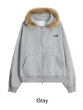 Mace Fur Hooded Zip-up
