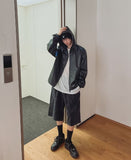 Pigment Washed Track Bermuda Pants