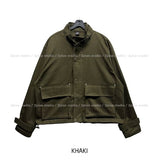 Flip Belt Crop Bomber Jacket